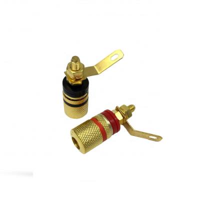 Gold plated copper sound terminals 4mm banana jack