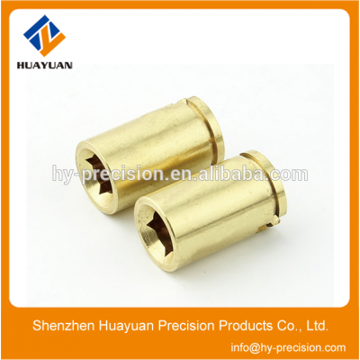 Custom brass lathe parts hardware parts with small quantity