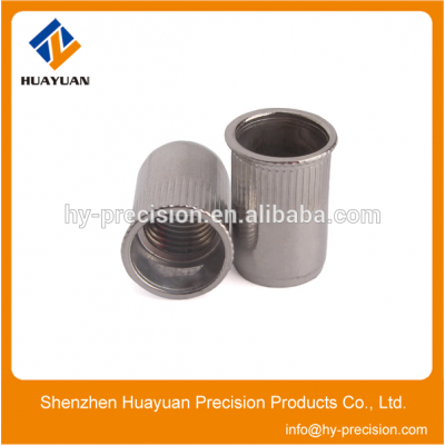 Factory PEM nut high quality flat head knurled rivet nut