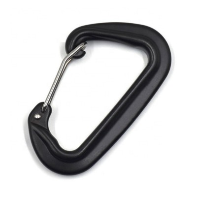 12KN Aluminum D Shape Hammock Wire Hook Climbing Carabiner S shape carabiner